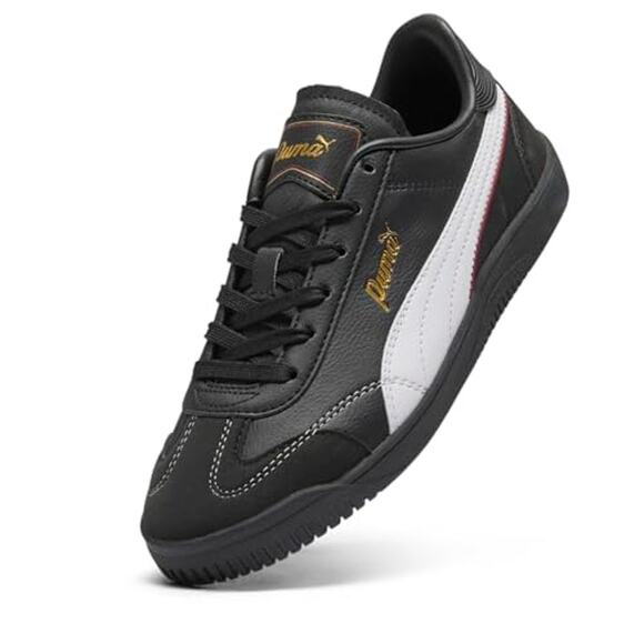 NWT PUMA Women's Club 5v5 Sneaker Black White Gold, 8 - Picture 4 of 5